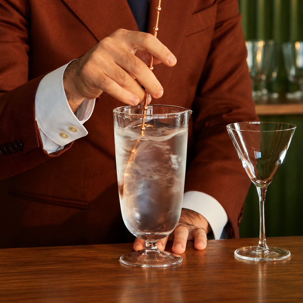Mixing Glasses con Pedestal