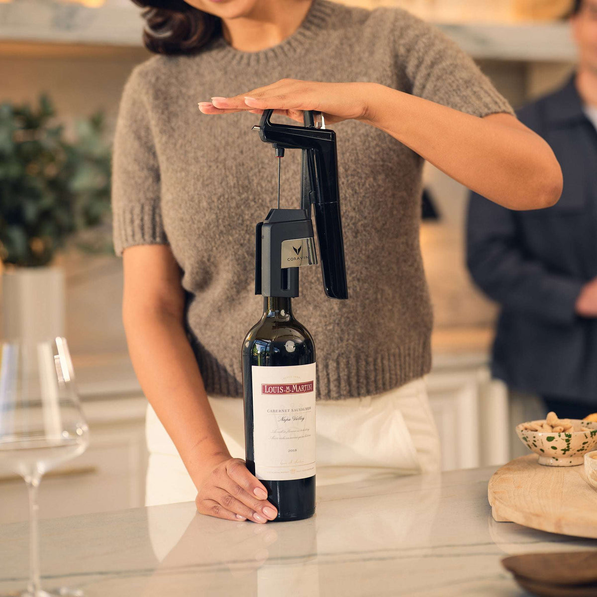 Coravin Timeless Seis Plus, Negro Piano Cantina Tuls