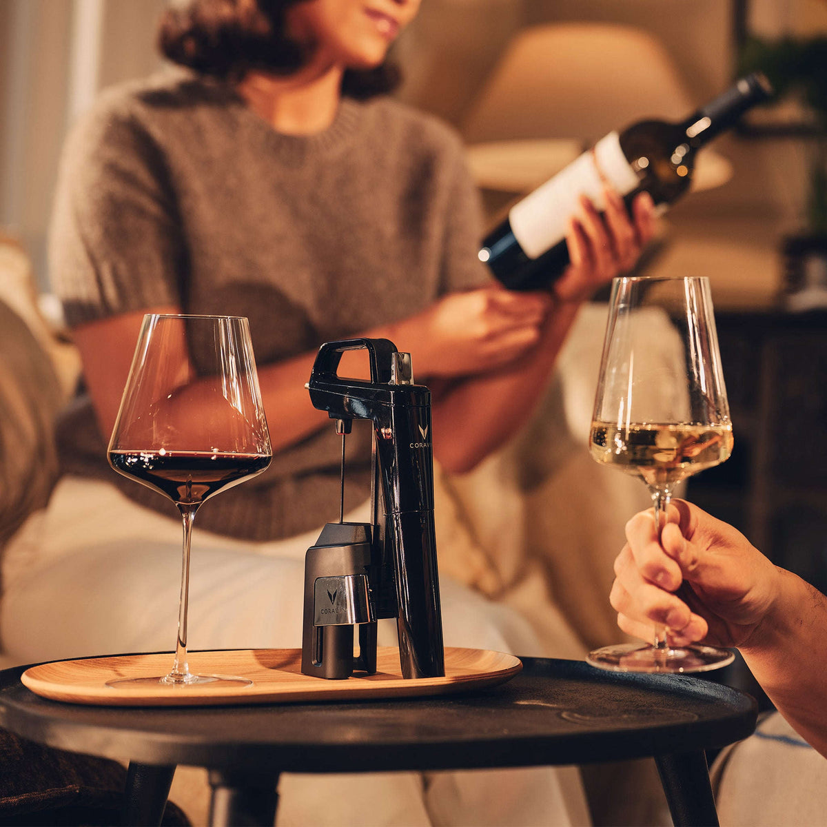 Coravin Timeless Seis Plus, Negro Piano Cantina Tuls