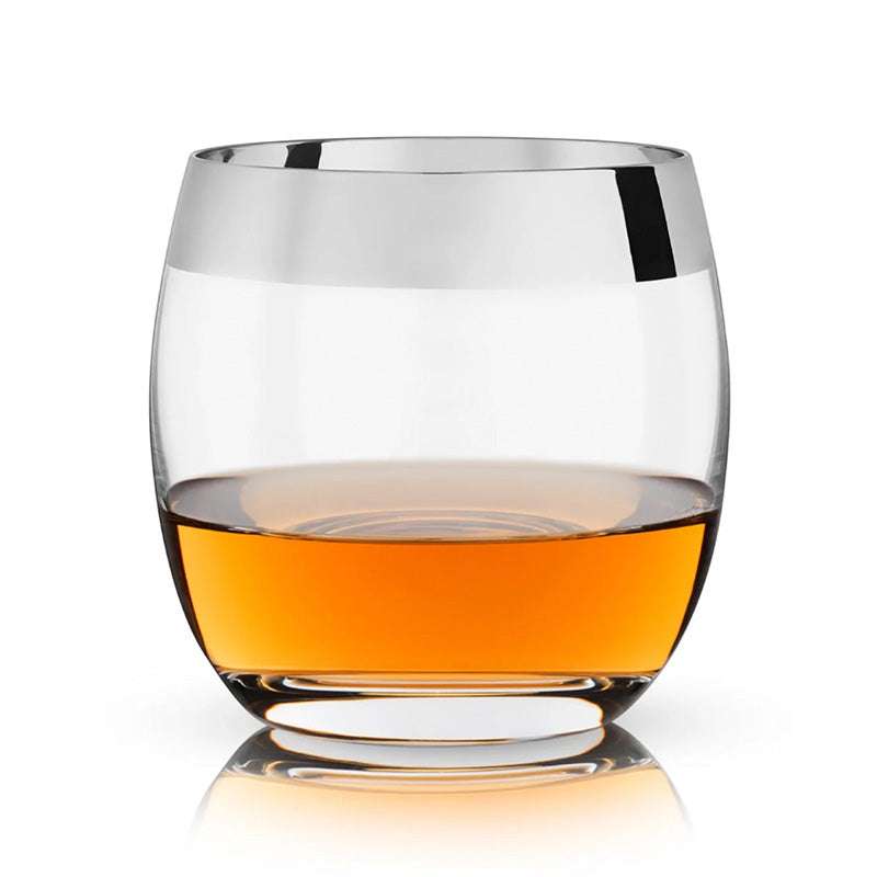 Vasos Old Fashioned con Borde Cromado Cantina Tuls