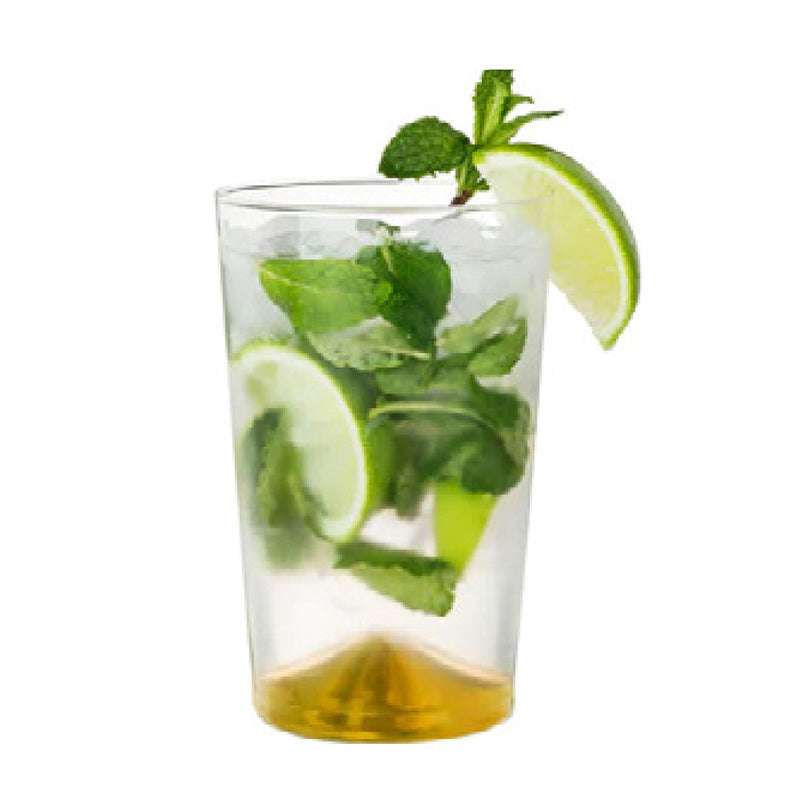 Vasos Highball con Base Angular Dorada Cantina Tuls