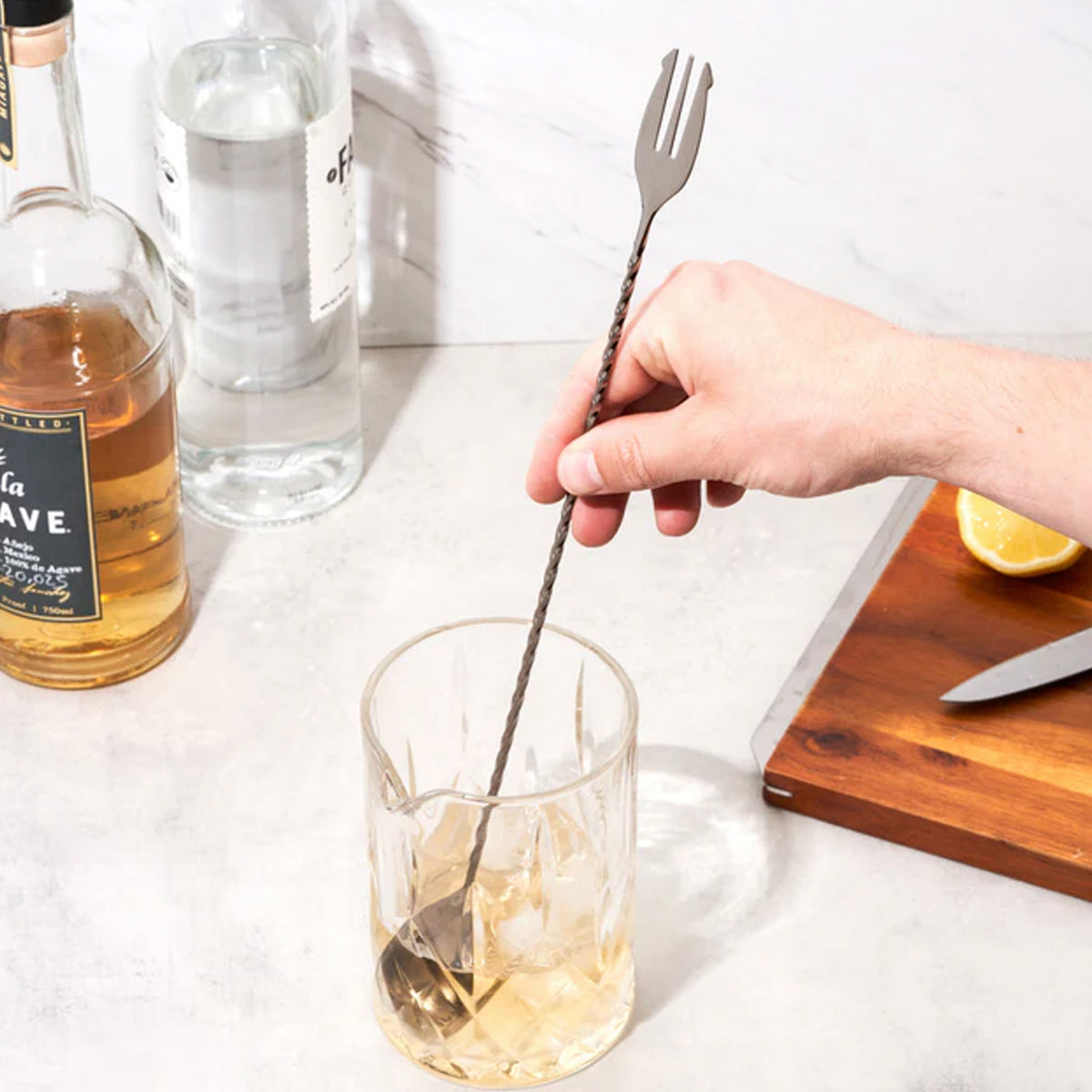 Barspoon con Tridente 40 cm. Gunmetal