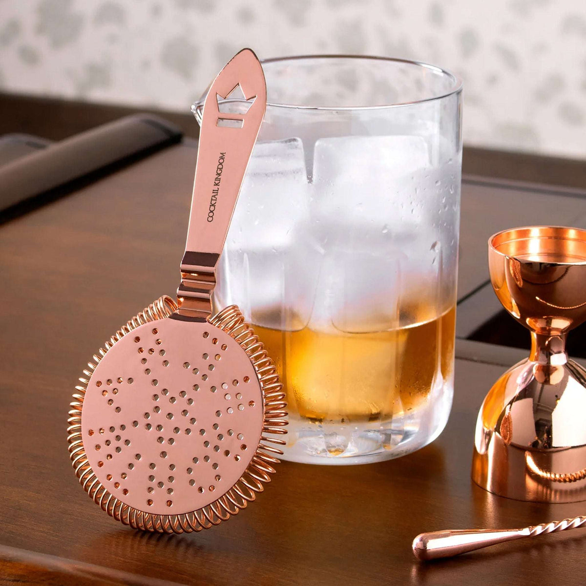 Colador de Oruga Antiguo, Cobre Cantina Tuls