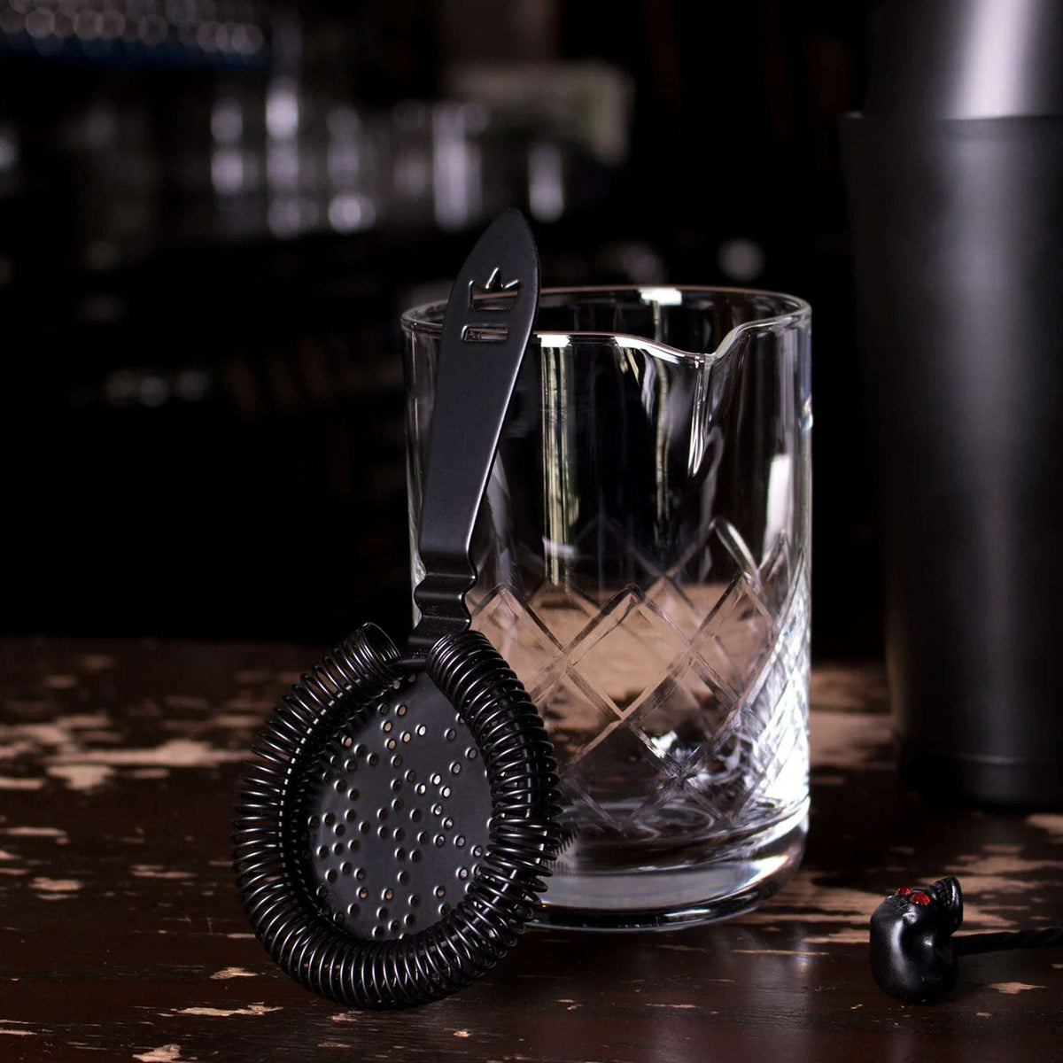 Colador de Oruga Antiguo, Negro Mate Cantina Tuls