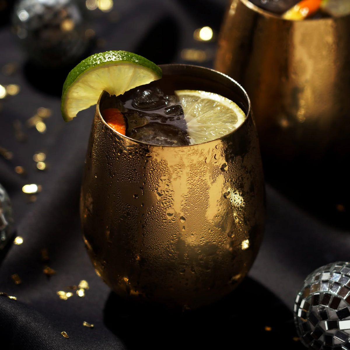 Copas sin Tallo Doradas