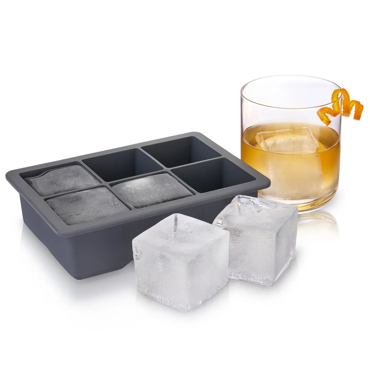 Molde para Cubos de Hielo con Tapa, Old Fashioned