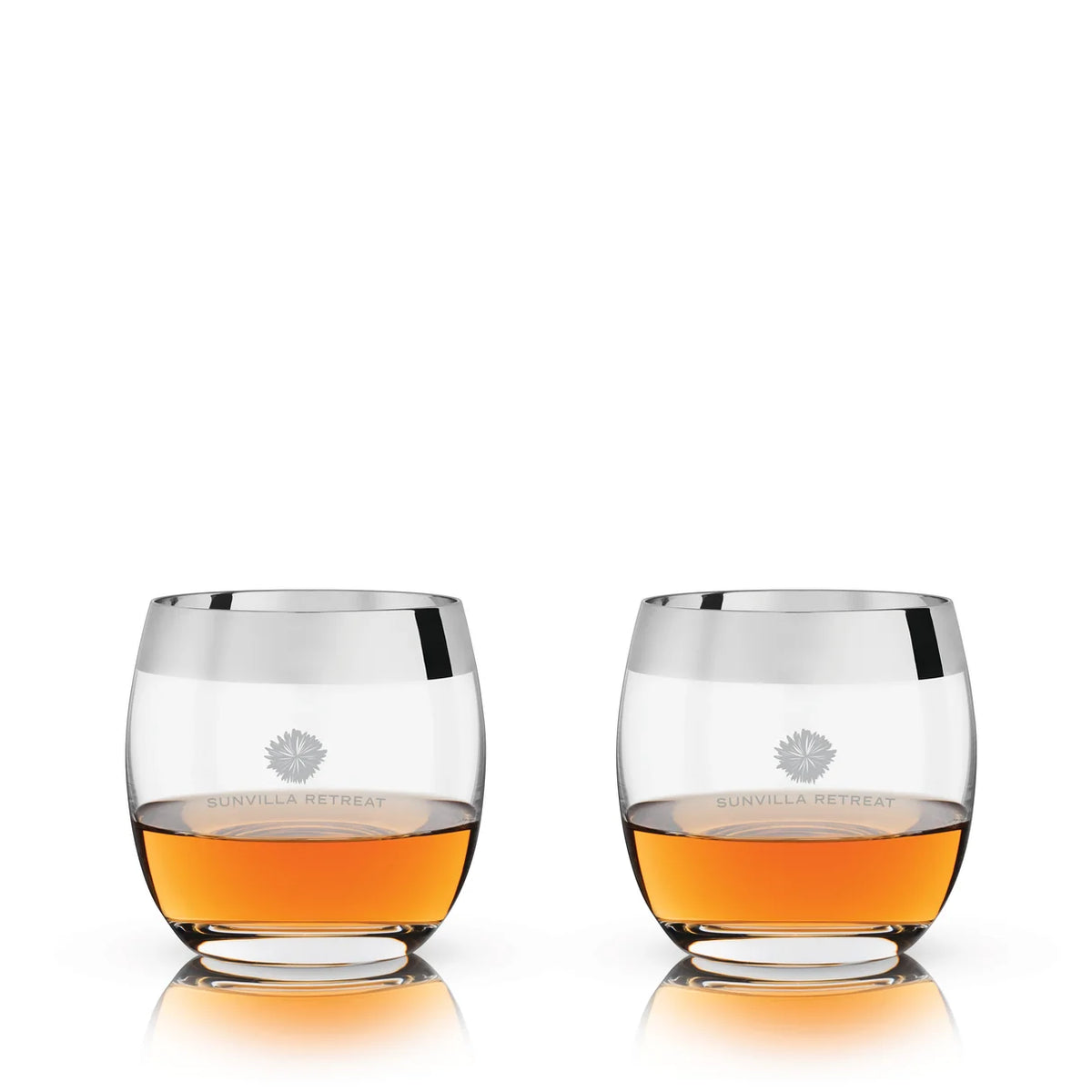 Vasos Old Fashioned con Borde Cromado