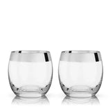 Vasos Old Fashioned con Borde Cromado